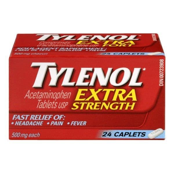 Tylenol Tabs Extra Strength 24 ea