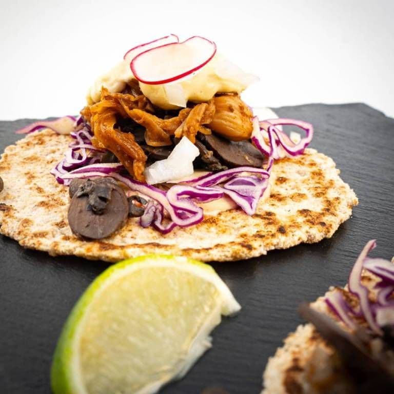 Barbacoa Jackfruit Tacos (Platter) ◊