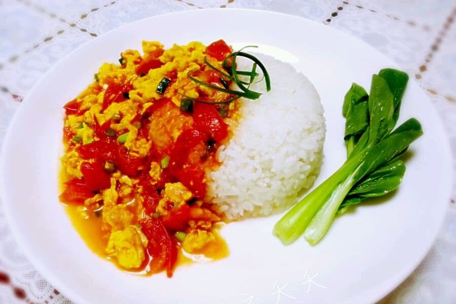 Fried Rice with Stir-fried Tomato and Scrambled Eggs 番茄炒蛋饭
