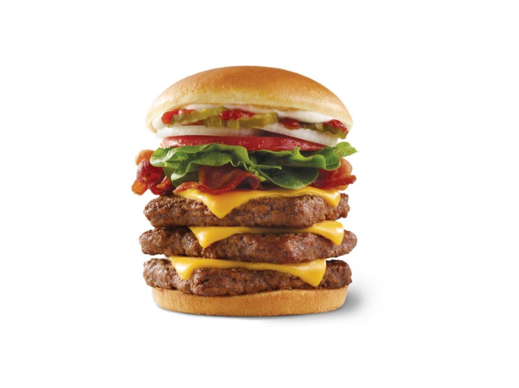 Bacon Deluxe ¾lb.* Triple (Cals: 1,170)