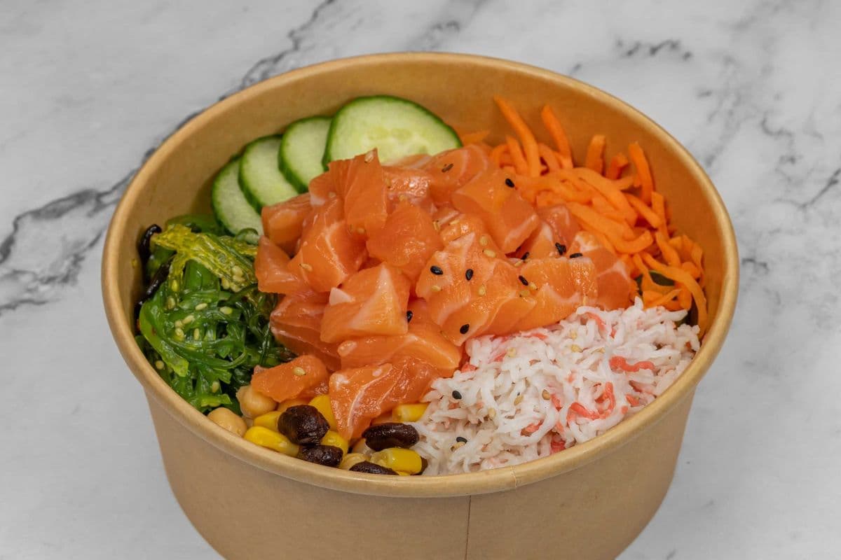 Salmon Rice Bowl whit Miso Soup