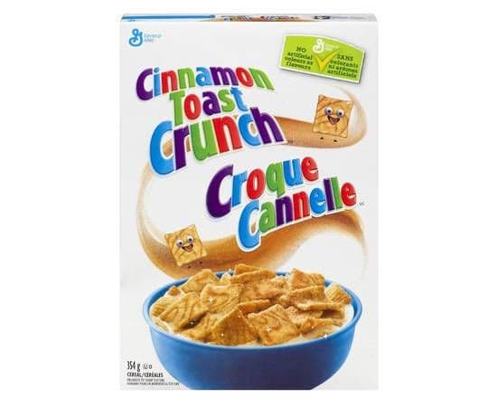 Céréales Croque Canelle 354g/ Cinnamon Toast Crunch Cereal 345g