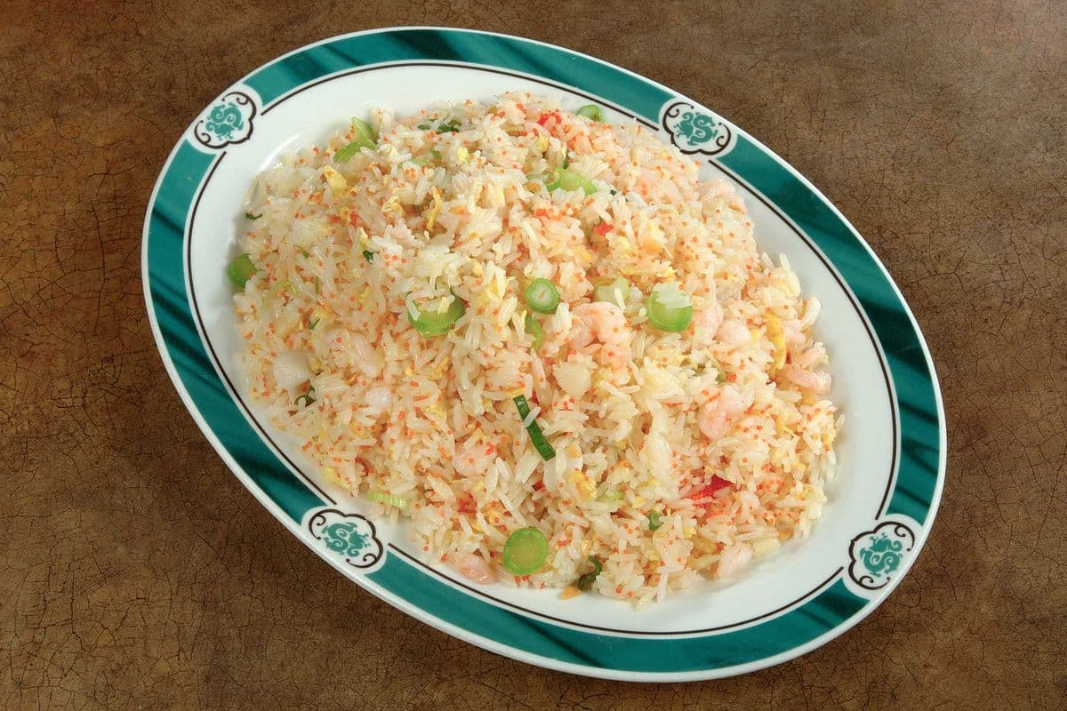 351. House Special Fried Rice with Diced Seafood and Garlic