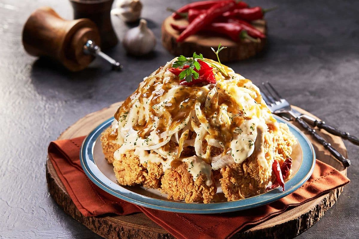 2. Hot Snow Onion Boneless Chicken