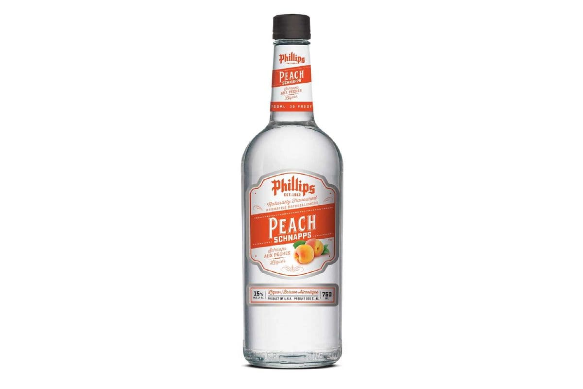 Phillips Peach Schnapps-750ml (1 x 750ml)