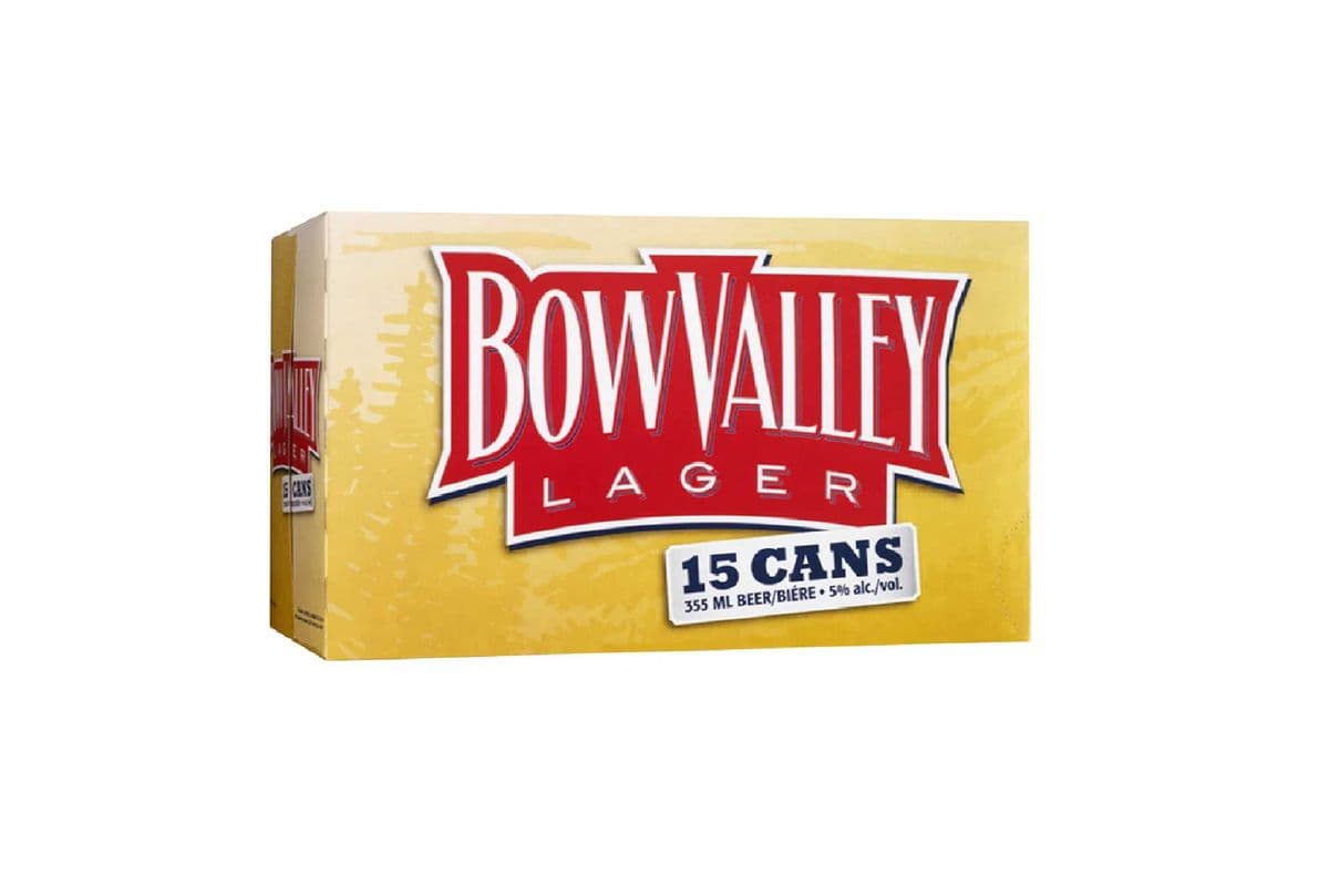 Bow Valley Lager Beer 15 Cans (15 x 355ml)