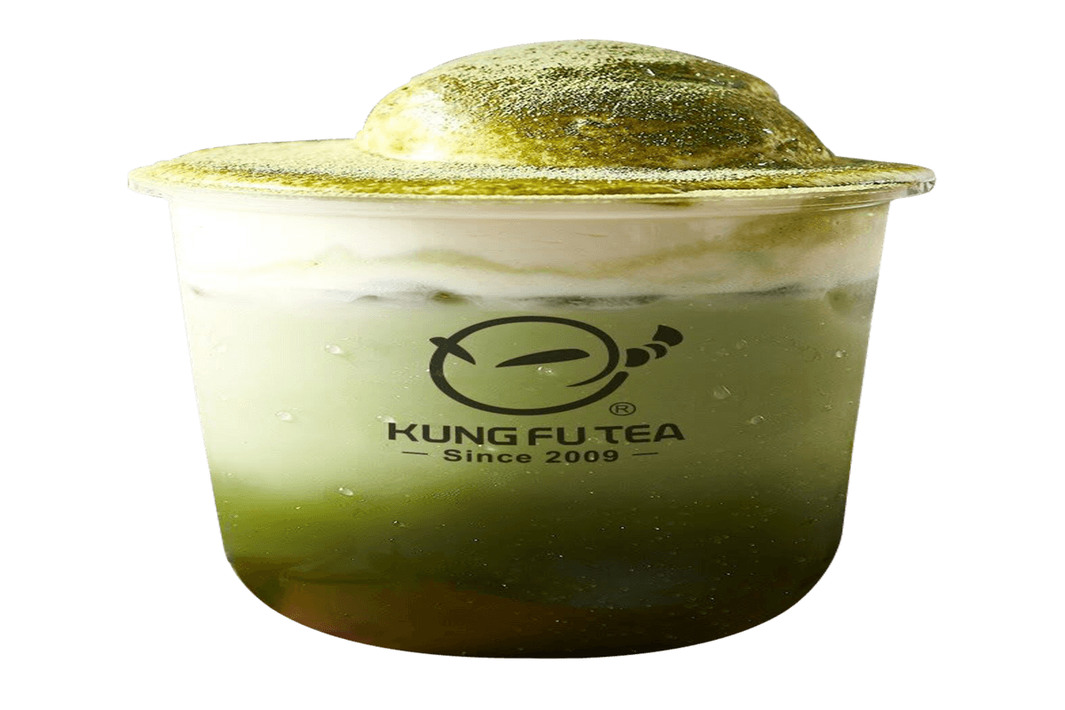 Cheese Milk Matcha Latte with Ice Cream (Cold)
