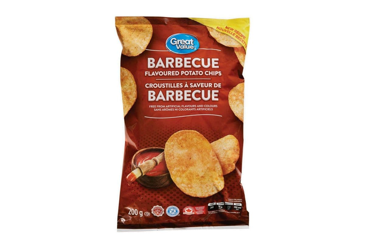 Great Value Barbecue Potato Chips (200g)