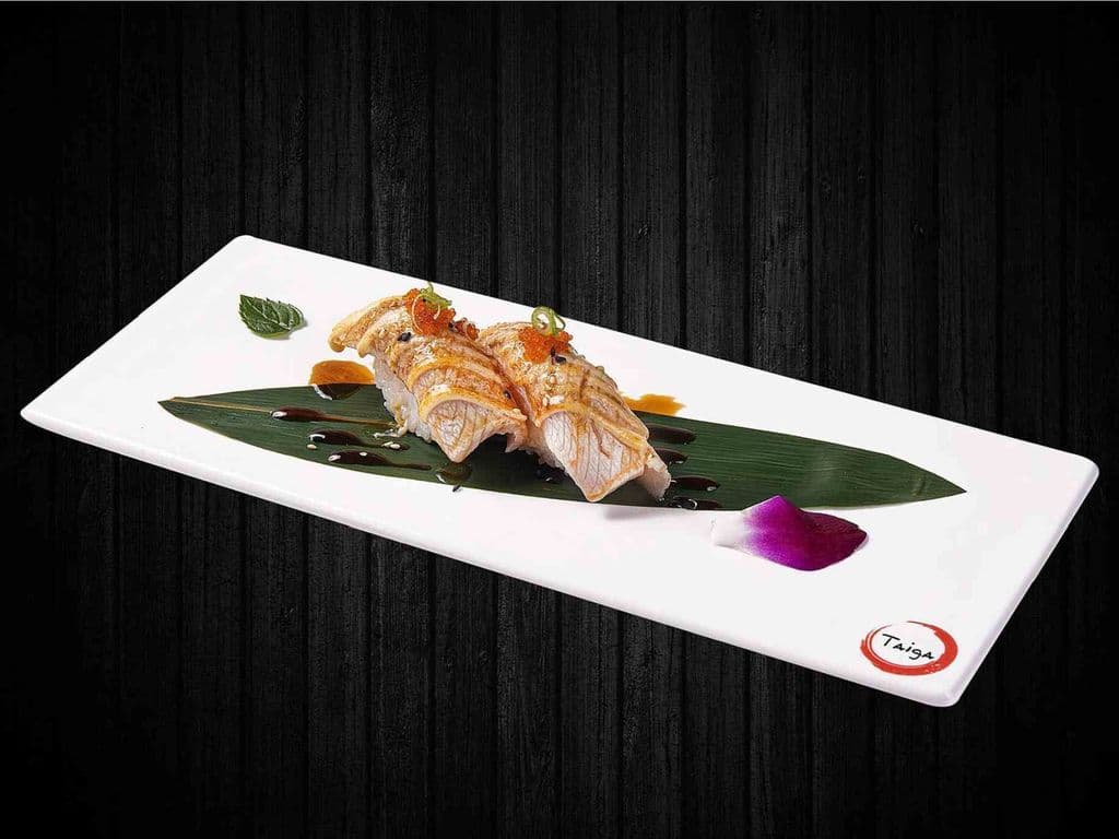 Torched Hamachi Sushi