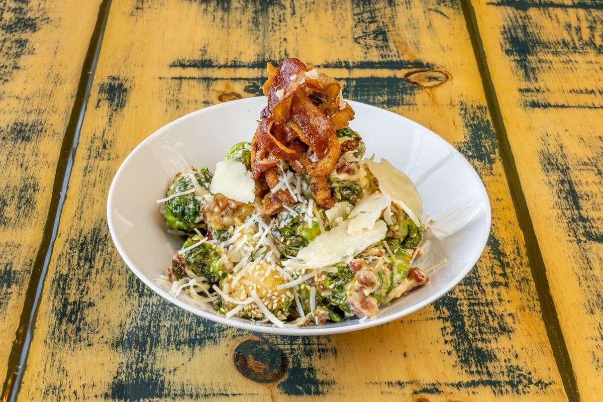 Brussel Sprout with Bacon and Parmesan