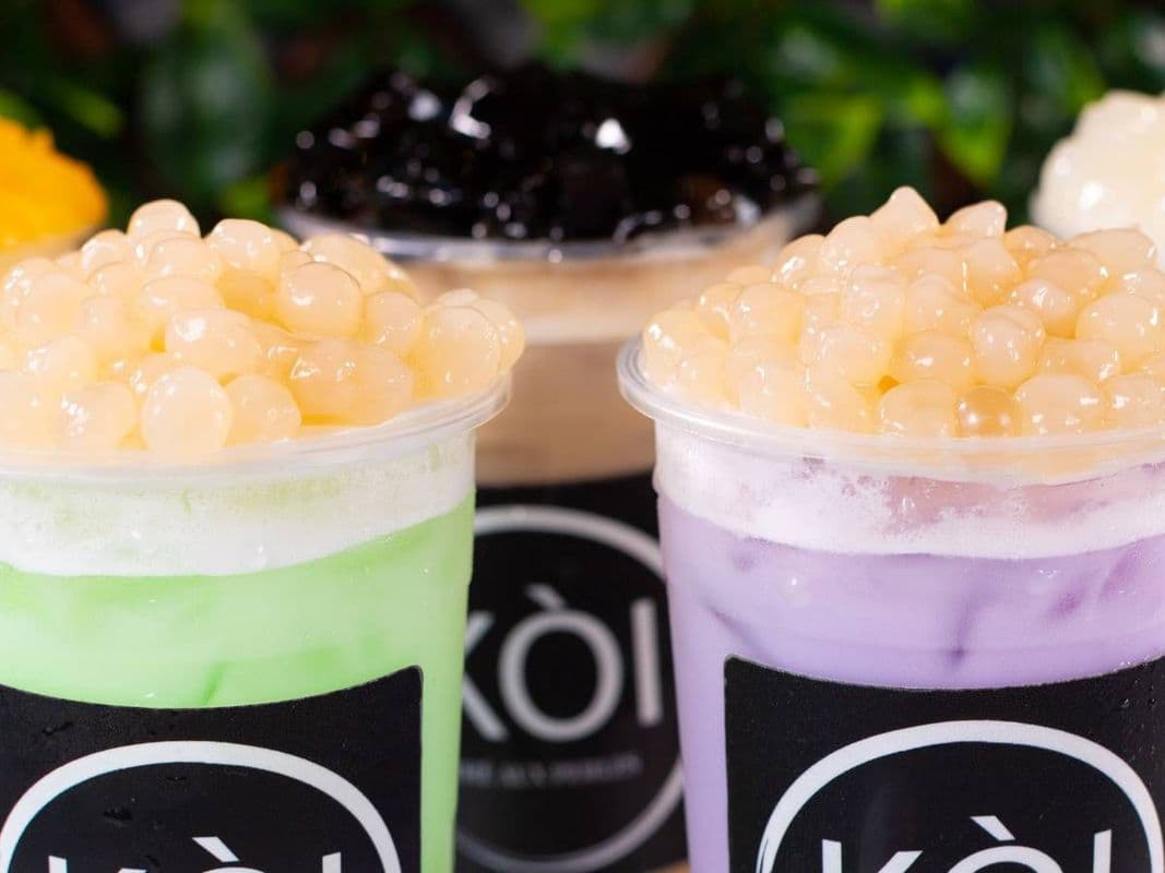 MANGO MILK TEA WITH MANGO JELLY