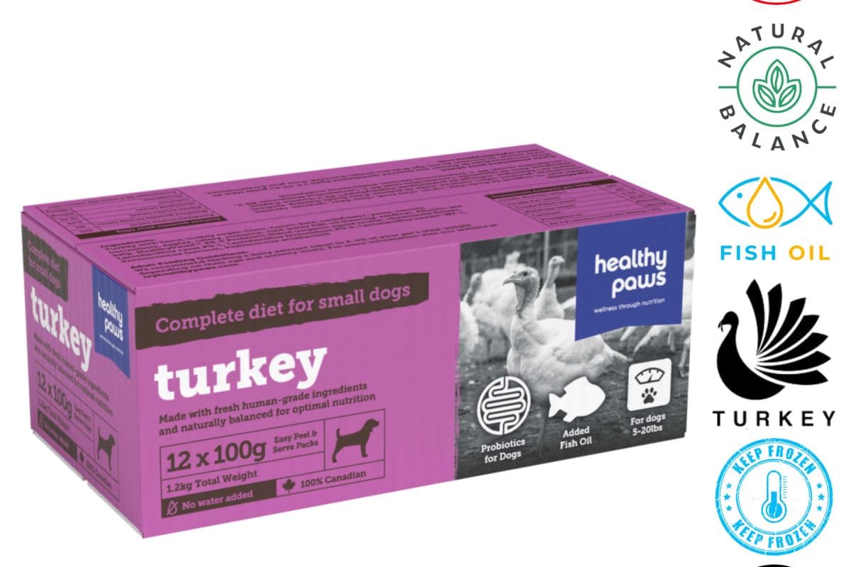 Healthy Paws - Small Canine Complete Dinner Turkey - 100 Grams (100 grams)