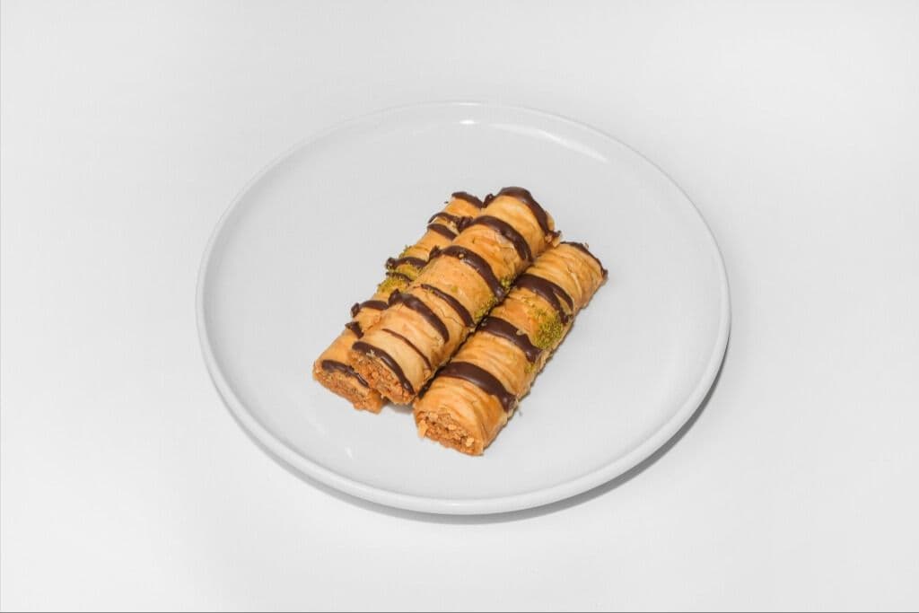 Pistachio chocolate Baklava
