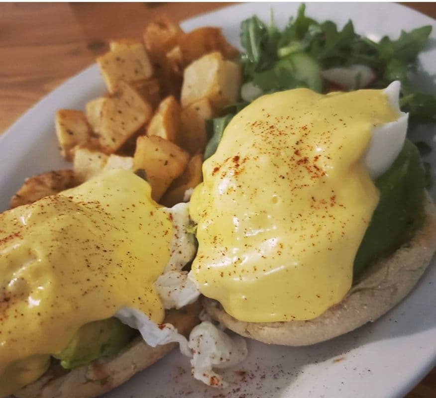 Toast Egg Bendedict Avocado