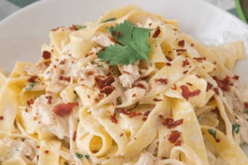 Fettucine Alfredo Bacon