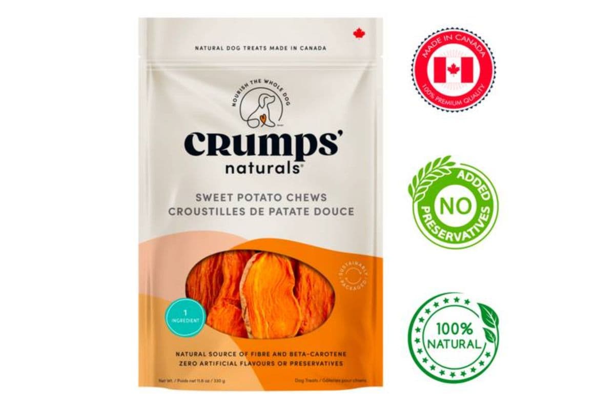 Crumps' Natural - Dehydrated Sweet Potato Chew Dog Treats - 330 Grams