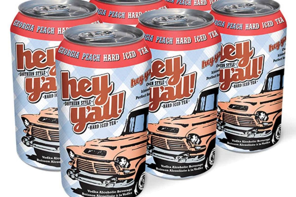 HEY Y'ALL GEORGIA PEACH HARD ICED TEA (1 x 6x341mL)