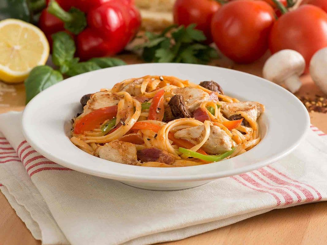 Linguine Chicken Amatriciana