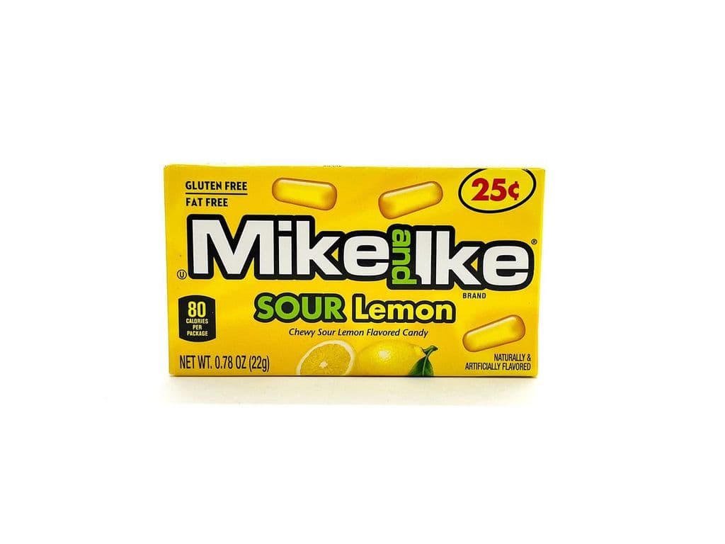 Mike and Ike Sour Lemon 22g Fruit Candy Jelly Beans