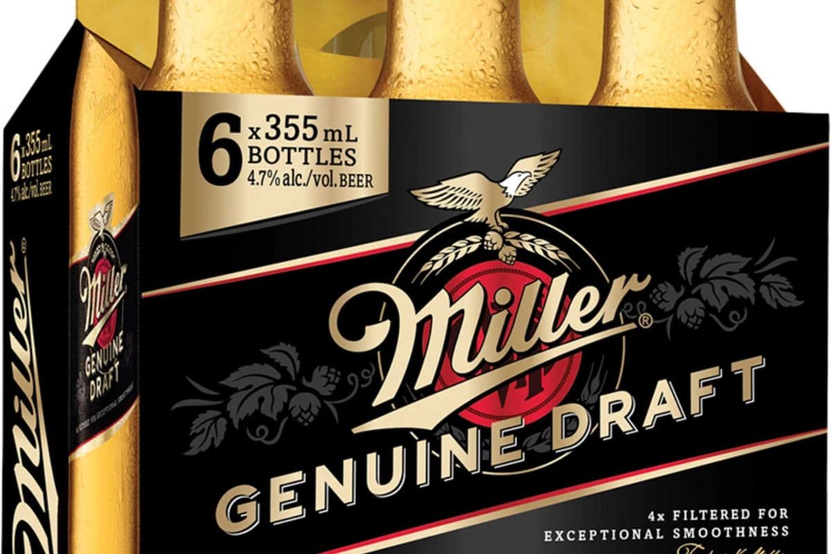 Miller Genuine Draft (6 x 355 ml Bottles)