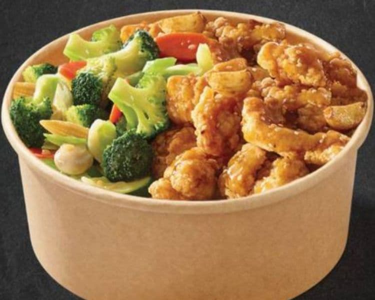 Bol de poulet au miel et à l'ail