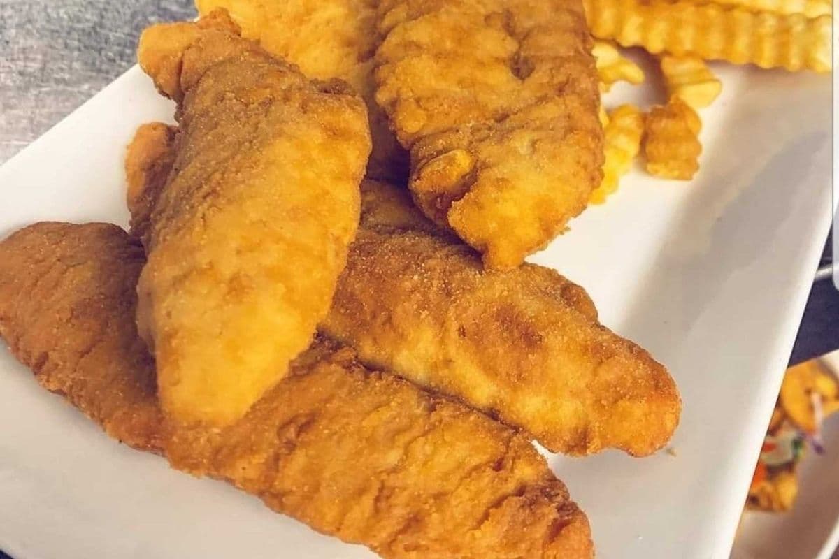 Four Chicken Strips & Fries