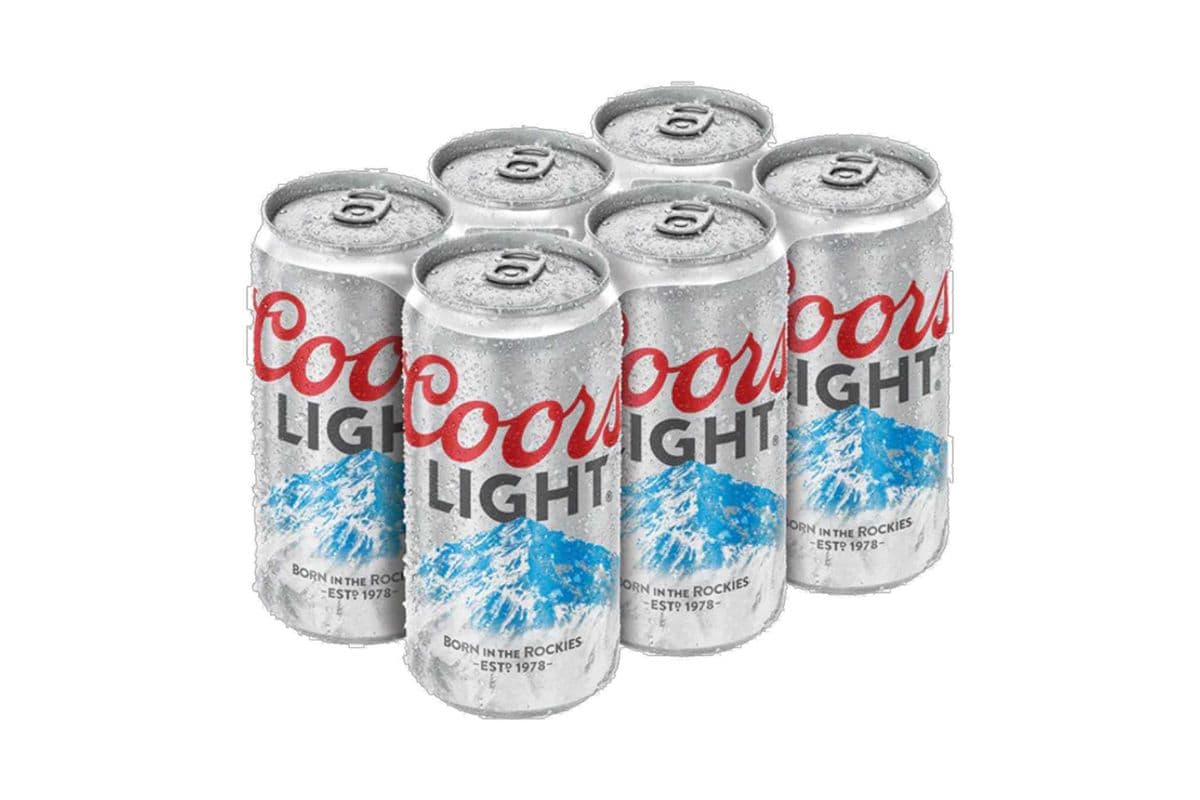 Coors Light 6 Pack (6 x 355ml) (6 x 355ml x 6 cans)