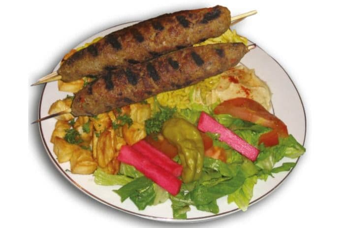 Assiette kefta kabab / Kafta Kabab Plate