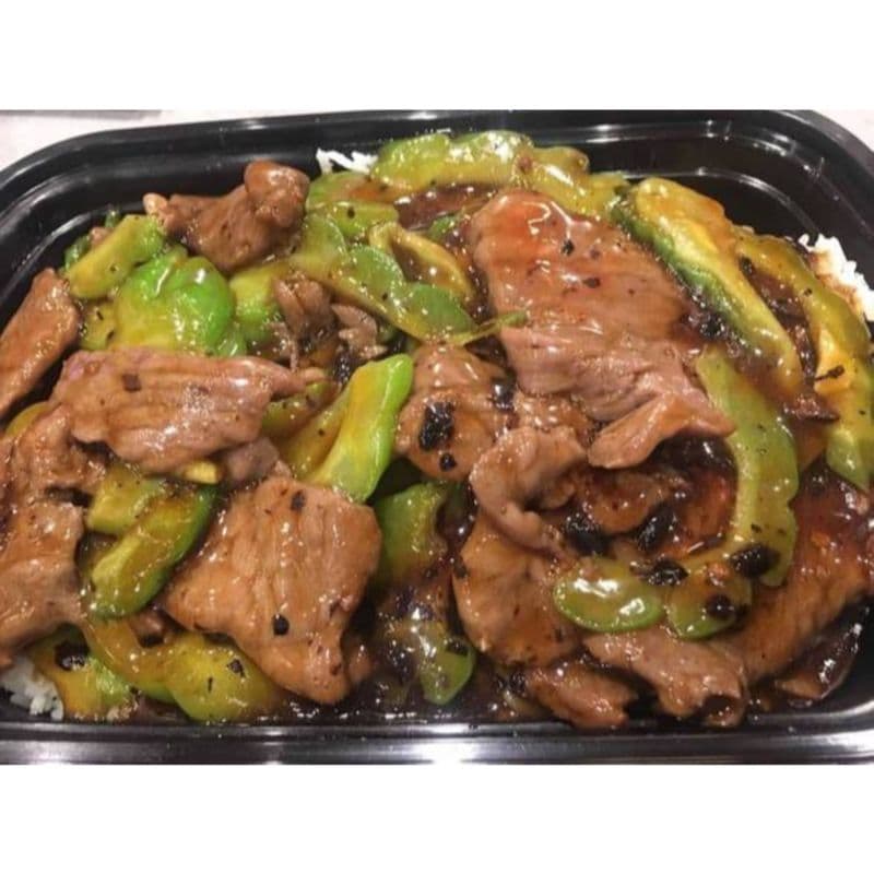 凉瓜肉饭 Sliced meat & Bitter Melon on Rice