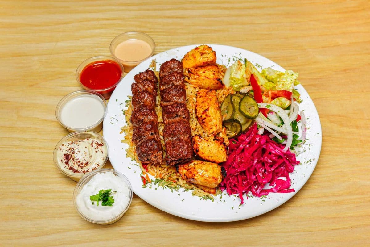 Mix Grill Platter (Two Skewers)