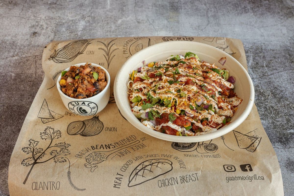 Black Beans Veggie Crumbles Bowl Combo