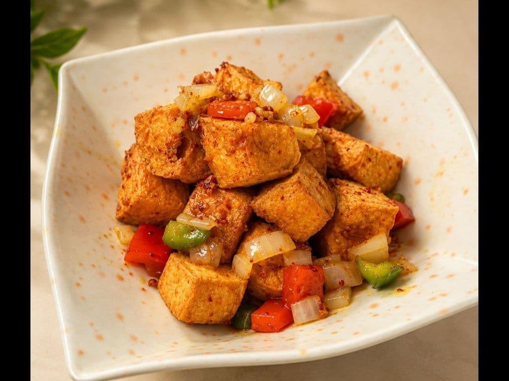 25. Deep Fried Tofu with Spicy Salt