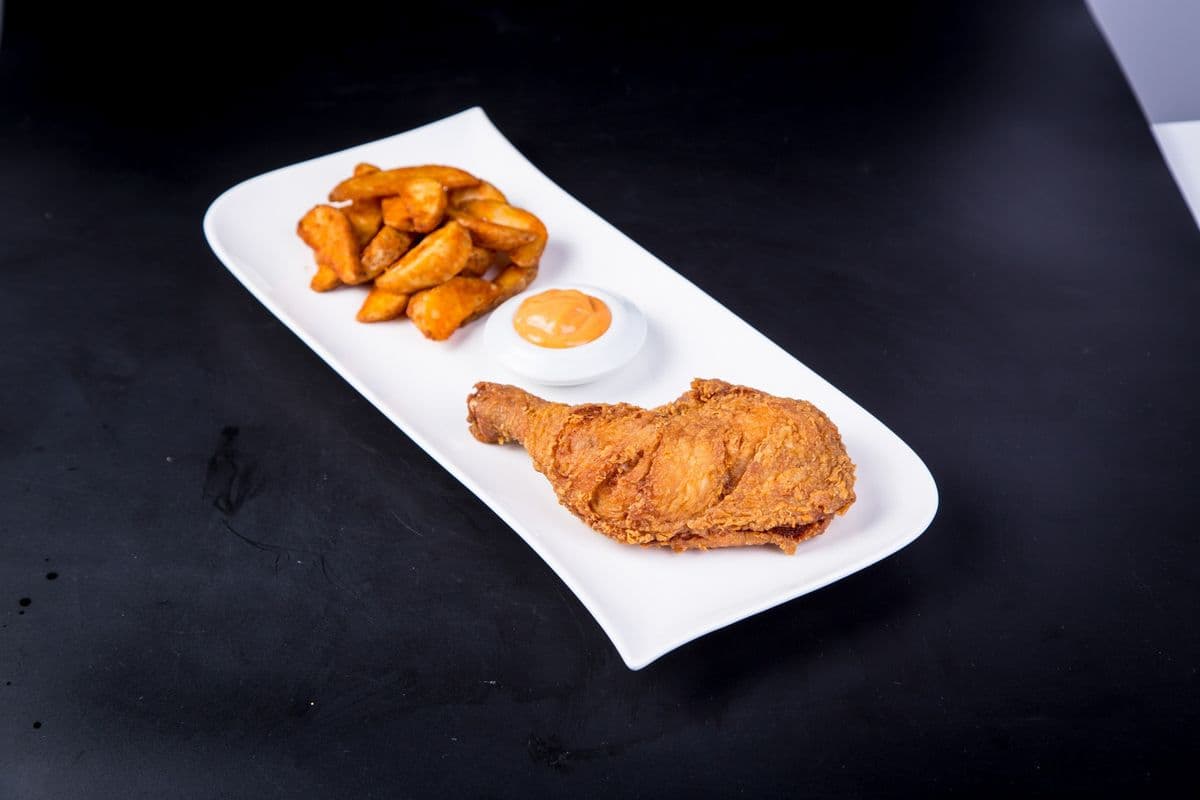 H04. Shot Gun Chicken Leg with Fries