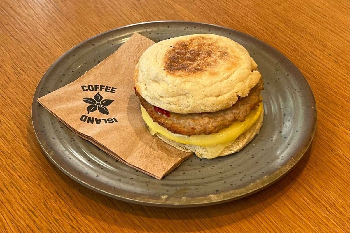 Italian Sausage and Egg English Muffin