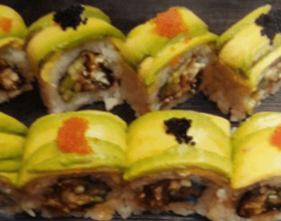 #0203. Green Dragon Roll (8 pcs)