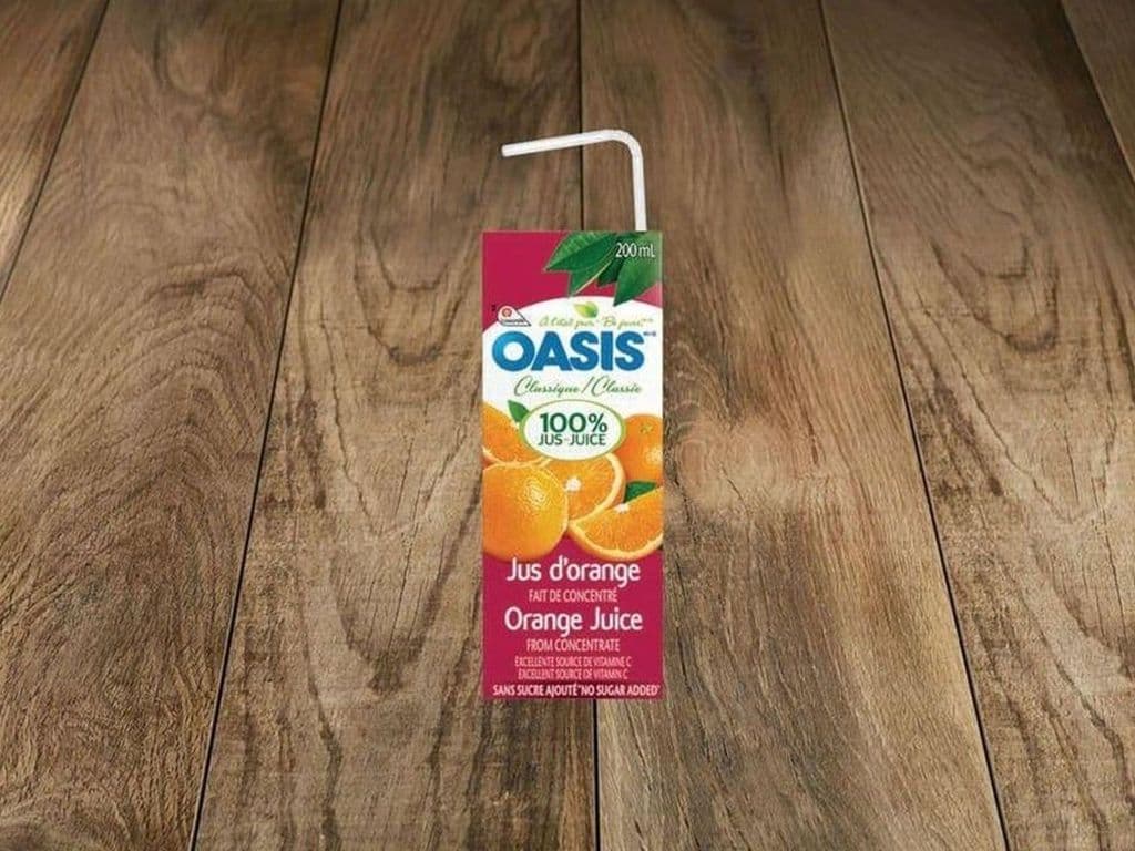 Jus d'orange Oasis en boîte / Oasis Orange Juice Box