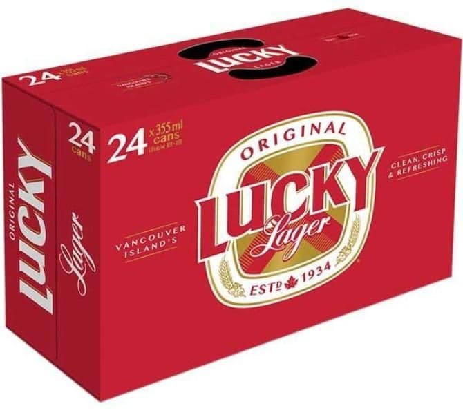 Lucky Lager 24 can (24 x 355 ml cans)