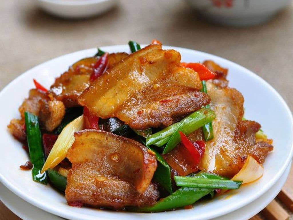 76.Fried Spicy Sliced Pork Belly香辣回锅肉