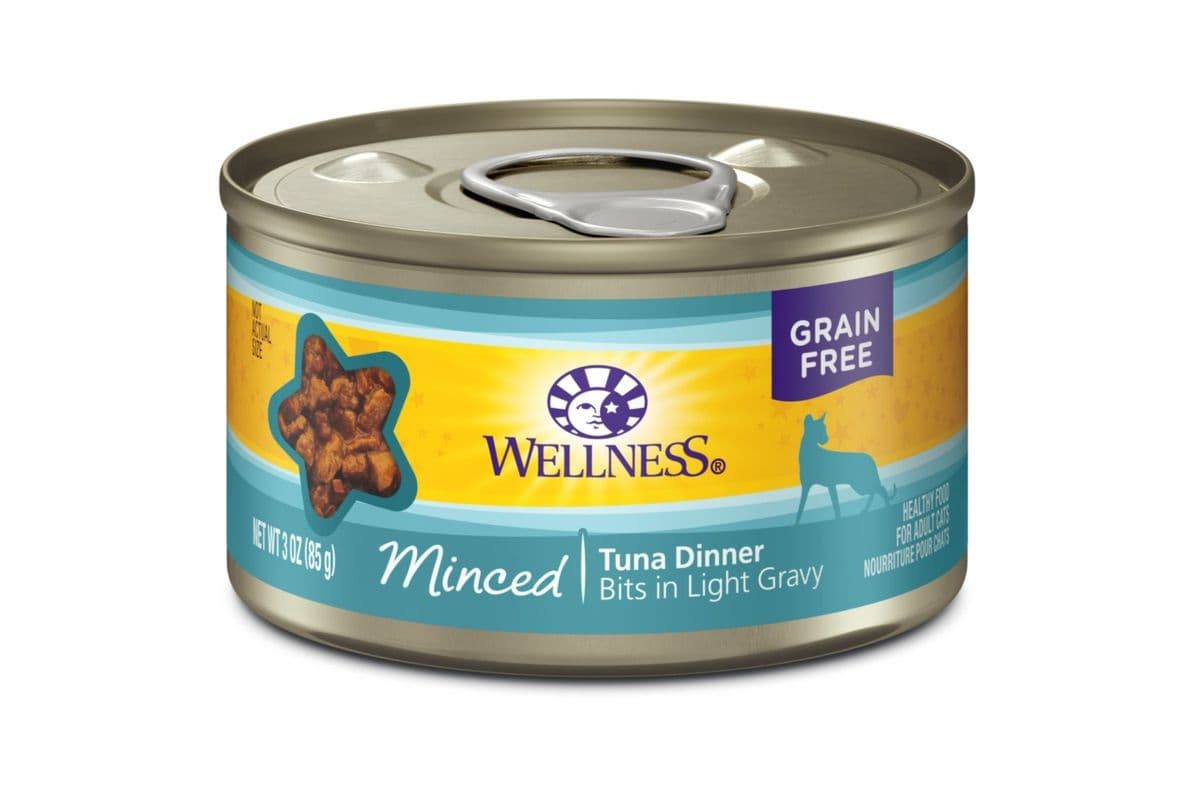 Wellness Complete Health Grain-Free Minced Tuna Dinner Wet Cat Food Cans (3 oz)