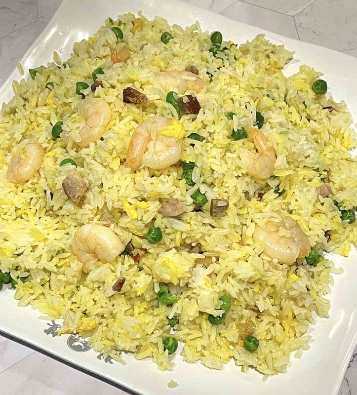 B.B.Q. Pork and Shrimp Fried Rice / 揚州炒飯.