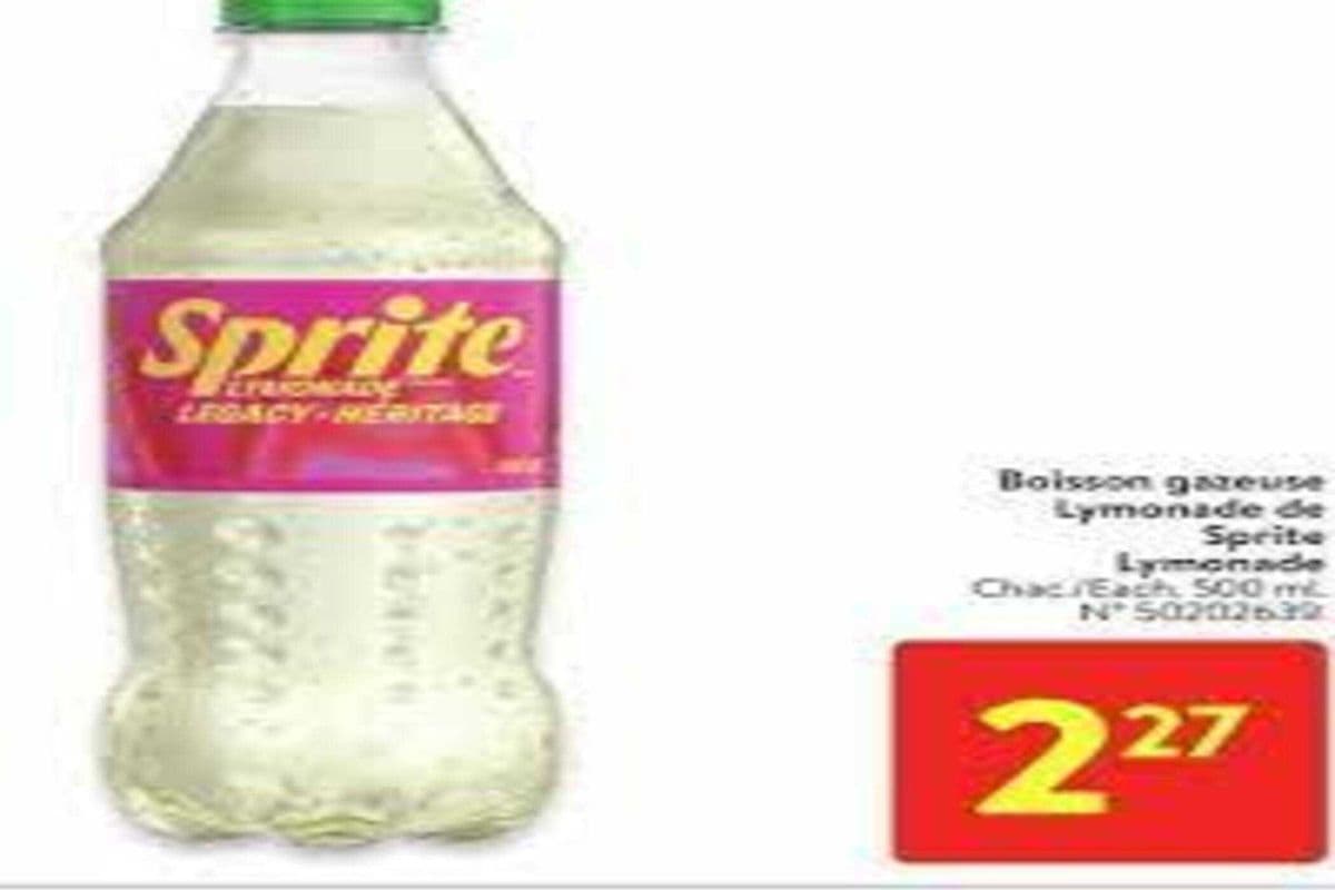 SPRITE LYMONADE 500ML (500ML) (190 Cal)