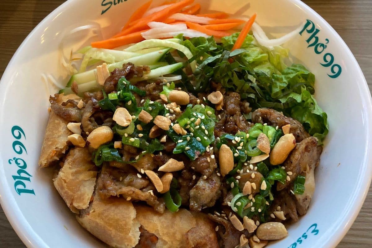 74. GRILLED PORK-SLICES, & FRIED ROLL