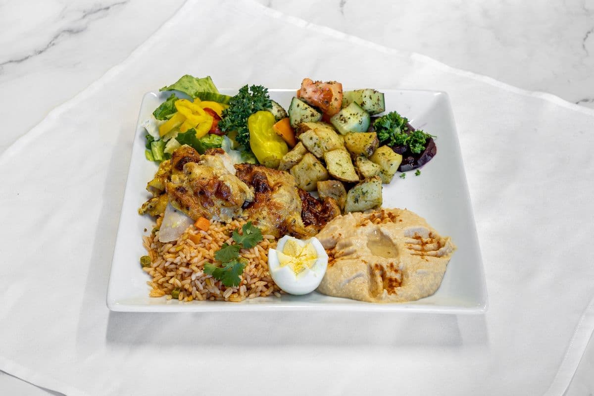 Assiette shawarma au poulet