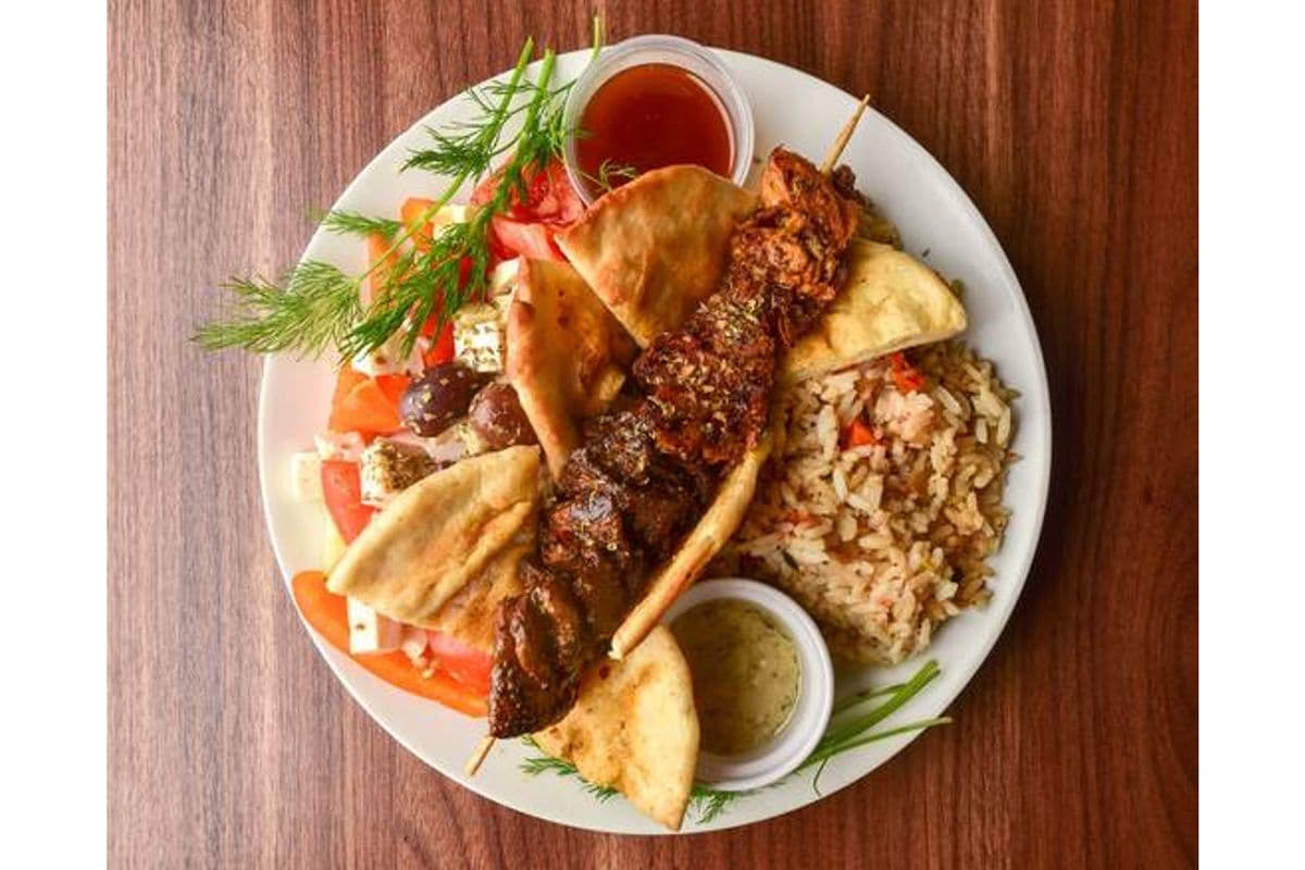Vegan Combo Souvlaki Meal