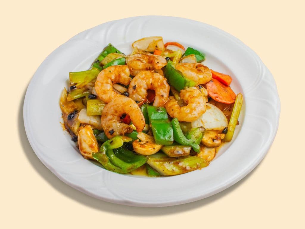 Prawns W/ Black Bean Sauce
