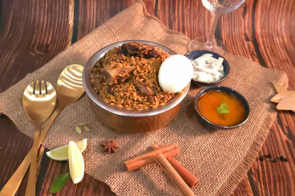 Mutton Chukka Biryani (Bone In)