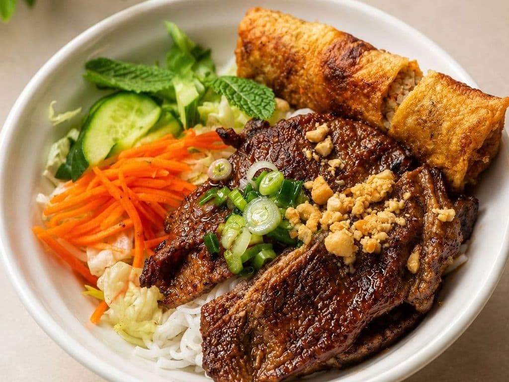 427. Grilled Beef & Spring Roll Vermicelli