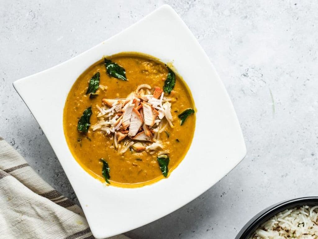 lentil coconut soup