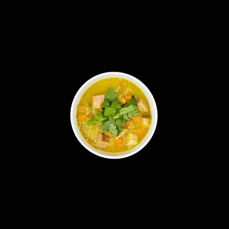 Curried Smoked Bacon & Red Lentil