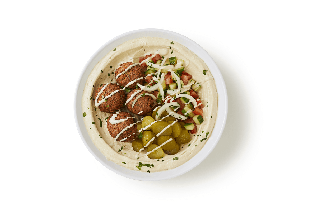 Falafel on Hummus